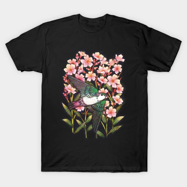 Oleander & Swallow T-Shirt by silveryweb